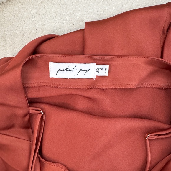 Petal and pup rust Cyprus Satin Slipdress - Picture 8 of 8